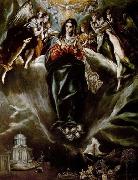 GRECO, El The Virgin of the Immaculate Conception France oil painting artist